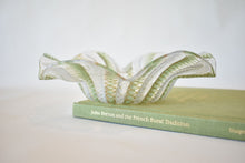 Load image into Gallery viewer, Murano Zanfirico Green and Gold Glass Bowl