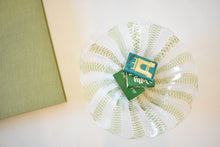 Load image into Gallery viewer, Murano Zanfirico Green and Gold Glass Bowl