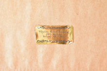 Load image into Gallery viewer, Framed Vintage Crewel Embroidery – White Bird in Flight over Floral Hills