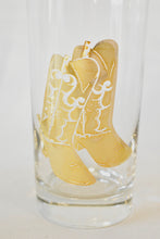 Load image into Gallery viewer, Culver 22k Gold Cowboy Boot Glasses, Party of Four