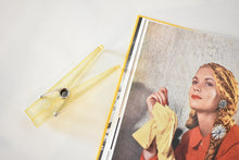Load image into Gallery viewer, MCM Pale Yellow Oversized Acrylic Clothespin