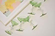 Load image into Gallery viewer, Goddess Green Bimini Glass Nudes Decanter and Glassware Set