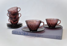 Load image into Gallery viewer, Plum Party of Six Cup and Saucer Set