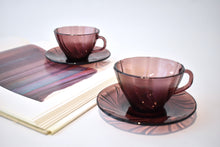 Load image into Gallery viewer, Plum Party of Six Cup and Saucer Set