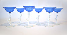 Load image into Gallery viewer, Bimini Brilliant Blue Dancing Nude Decanter and Glassware Set