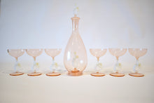 Load image into Gallery viewer, Bimini Peach Mermaid Decanter and Glasses Set