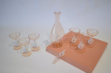 Load image into Gallery viewer, Bimini Peach Mermaid Decanter and Glasses Set