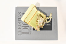 Load image into Gallery viewer, Lemon Yellow Large Rectangular Opaline Glass Box with Smooth Gilt Trim
