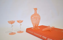 Load image into Gallery viewer, Bimini Orange Swirl Nude Decanter and Glassware Set