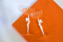 Load image into Gallery viewer, Bimini Orange Swirl Nude Decanter and Glassware Set