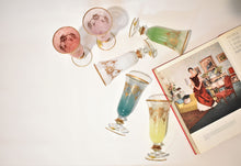 Load image into Gallery viewer, Arte Italica for Neiman Marcus Multi-Colored 24 Karat Gold Glasses, Party of Six
