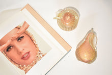 Load image into Gallery viewer, Rosegold Murano Apple and Pear Bullicante Bookends