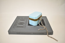 Load image into Gallery viewer, Blue Opaline Box with Gilded Trim