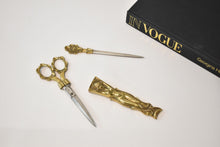 Load image into Gallery viewer, Brass Art Nouveau Figural Desk Set