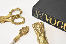 Load image into Gallery viewer, Brass Art Nouveau Figural Desk Set