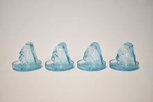 Load image into Gallery viewer, Bottoms up! Blue Naughty Shot Glass and Coaster Sets, Party of Four