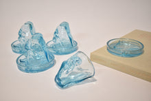 Load image into Gallery viewer, Bottoms up! Blue Naughty Shot Glass and Coaster Sets, Party of Four