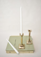 Load image into Gallery viewer, Pair of Silver-Plated Column Candlestick Holders
