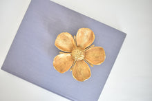 Load image into Gallery viewer, Brass &quot;Party Flower&quot; Ashtray Set and Sculpture
