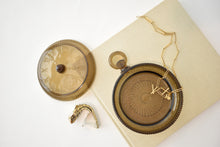 Load image into Gallery viewer, Pocket Watch Shaped Lidded Glass Box
