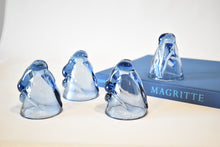 Load image into Gallery viewer, Bottoms Up! Blue Shot Glasses, Party of Four
