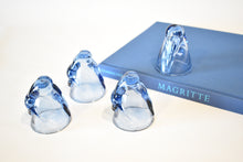 Load image into Gallery viewer, Bottoms Up! Blue Shot Glasses, Party of Four
