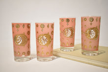 Load image into Gallery viewer, Peachy Celestial Fred Press Glasses, Party of Four
