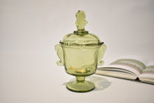 Load image into Gallery viewer, Green Glass Stasher with Seahorse Handles
