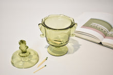 Load image into Gallery viewer, Green Glass Stasher with Seahorse Handles
