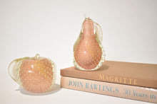 Load image into Gallery viewer, Rosegold Murano Apple and Pear Bullicante Bookends
