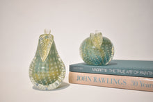 Load image into Gallery viewer, Gorgeous Aqua Murano Apple and Pear Bullicante Bookends
