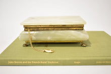 Load image into Gallery viewer, Green Onyx and Brass Footed Box
