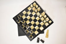 Load image into Gallery viewer, Green Onyx and Black Marble Chess Set
