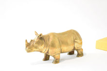 Load image into Gallery viewer, Solid Brass Rhino
