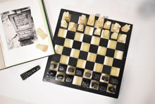 Load image into Gallery viewer, Green Onyx and Black Marble Chess Set
