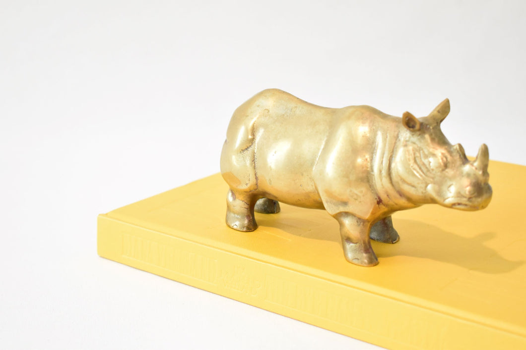 Solid Brass Rhino