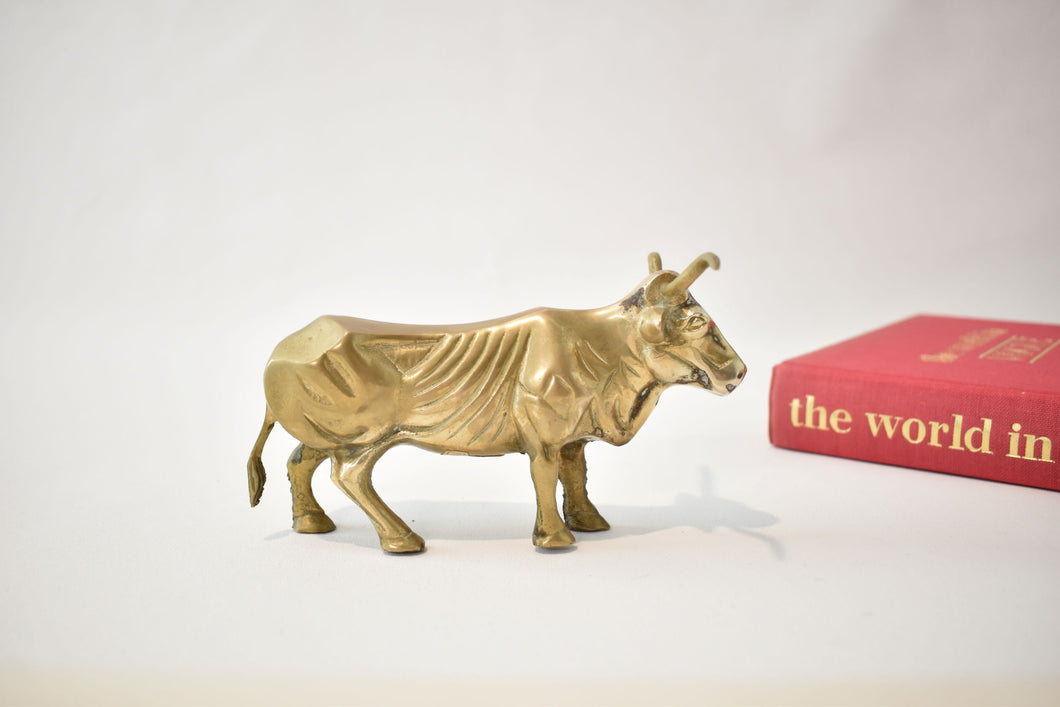 Solid Brass Longhorn Steer