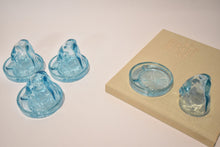 Load image into Gallery viewer, Bottoms up! Blue Naughty Shot Glass and Coaster Sets, Party of Four
